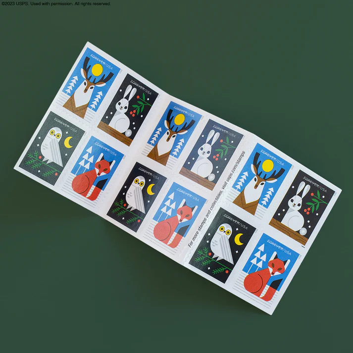 WinterWoodlandAnimals2023-StampBooklet WinterWoodlandAnimals2023-StampBooklet