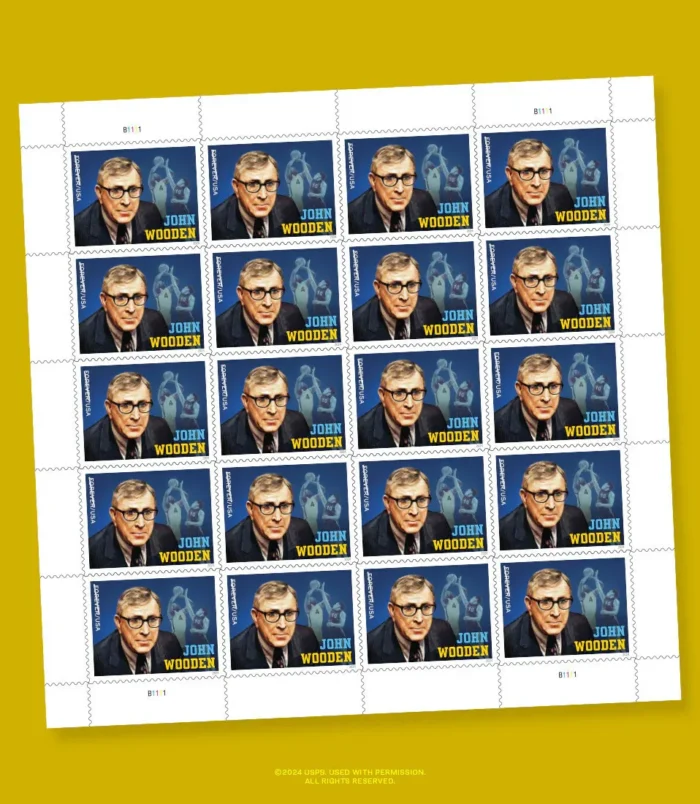 USPS_John_Wooden_2024_Pane USPS_John_Wooden_2024_Pane